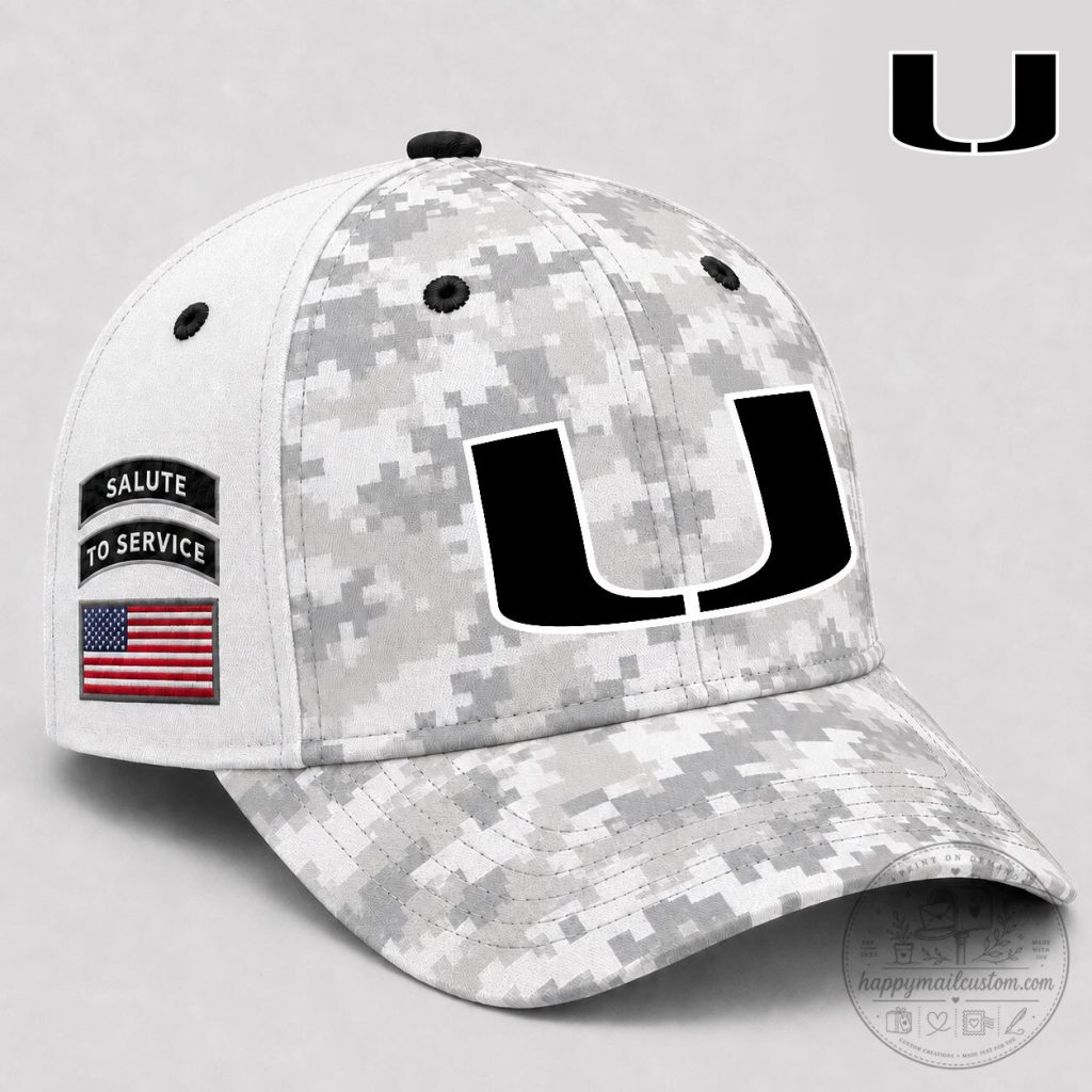 Camo Cap NY Premium NCAA Salute To Service by Miami Hurricanes Camo Cap NY | Premium NCAA Salute To Service by Miami Hurricanes