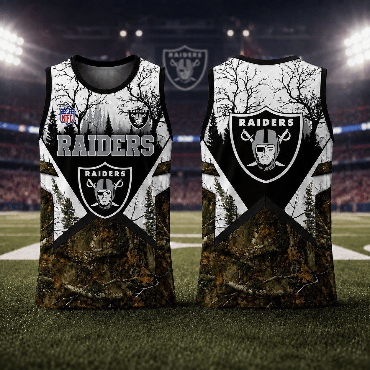 Las Vegas Raiders | Premium NFL Football And Hunting Game Day Tank Top NY