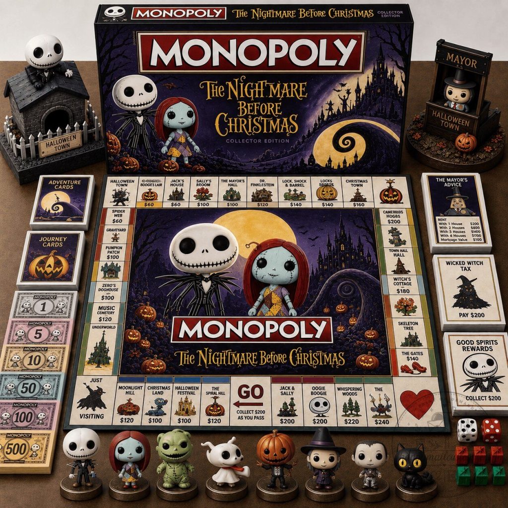 The Nightmare Before Christmas Monopoly Collector Edition Board Game The Nightmare Before Christmas Monopoly Collector Edition Board Game