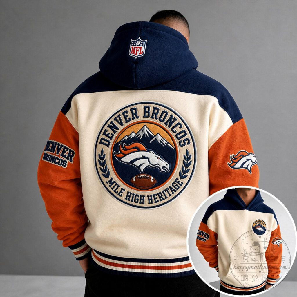 Denver Broncos Mile High Heritage NFL Football Team Hoodie Denver Broncos Mile High Heritage NFL Football Team Hoodie