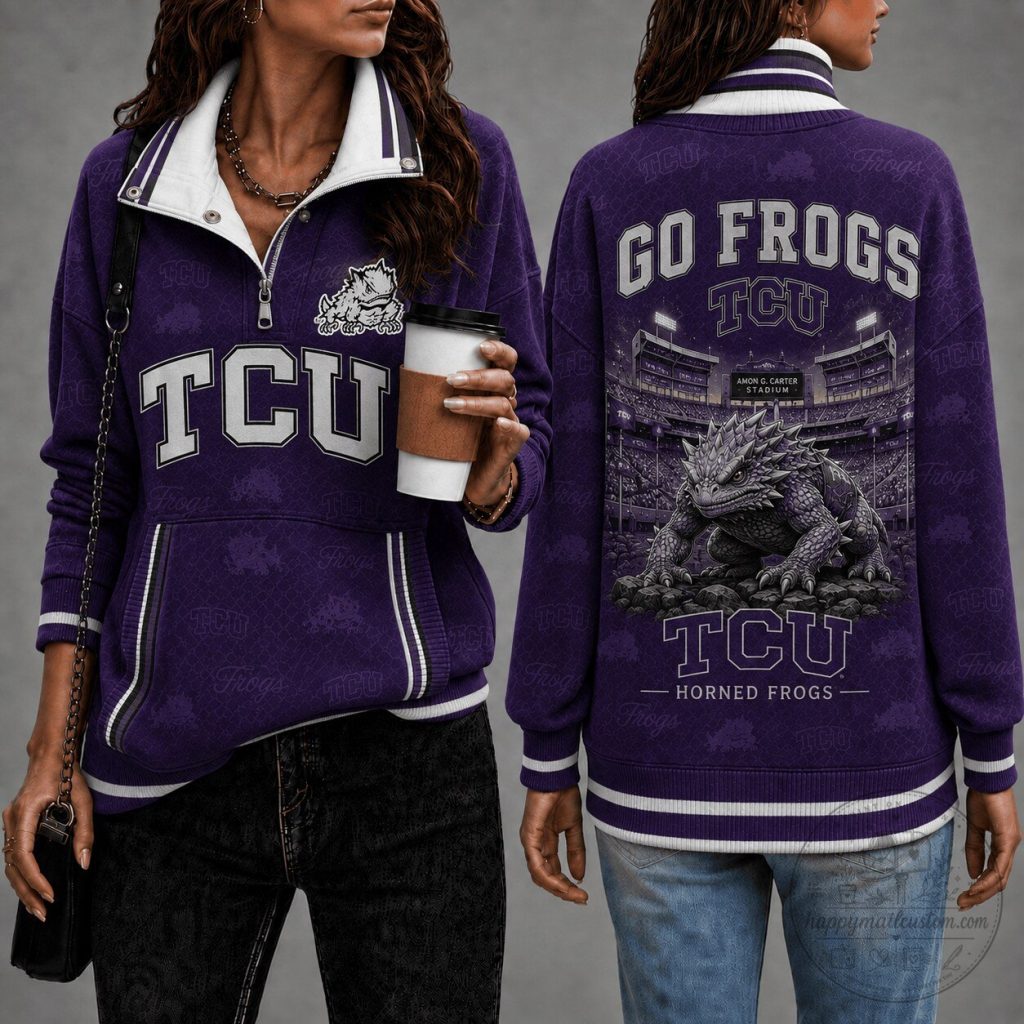 texas-christian-university-horned-frogs-go-frogs-amon-g-carter-stadium-quarter-zip-sweatshirt-featured Texas Christian University Horned Frogs Go Frogs Amon G Carter Stadium Quarter Zip Sweatshirt