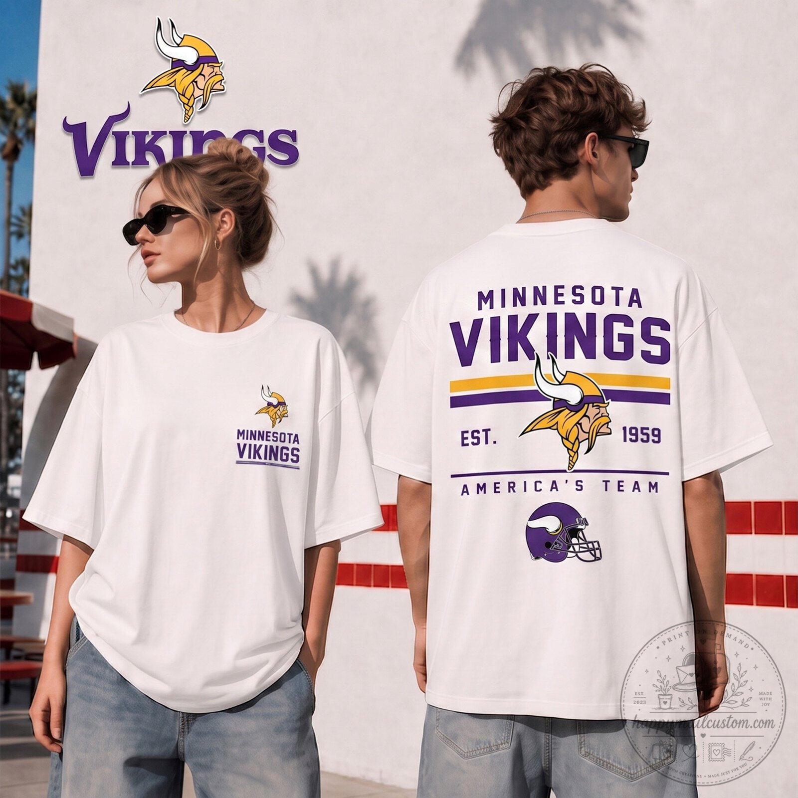 Minnesota Vikings Football Team Established 1959 America's Team T-Shirt