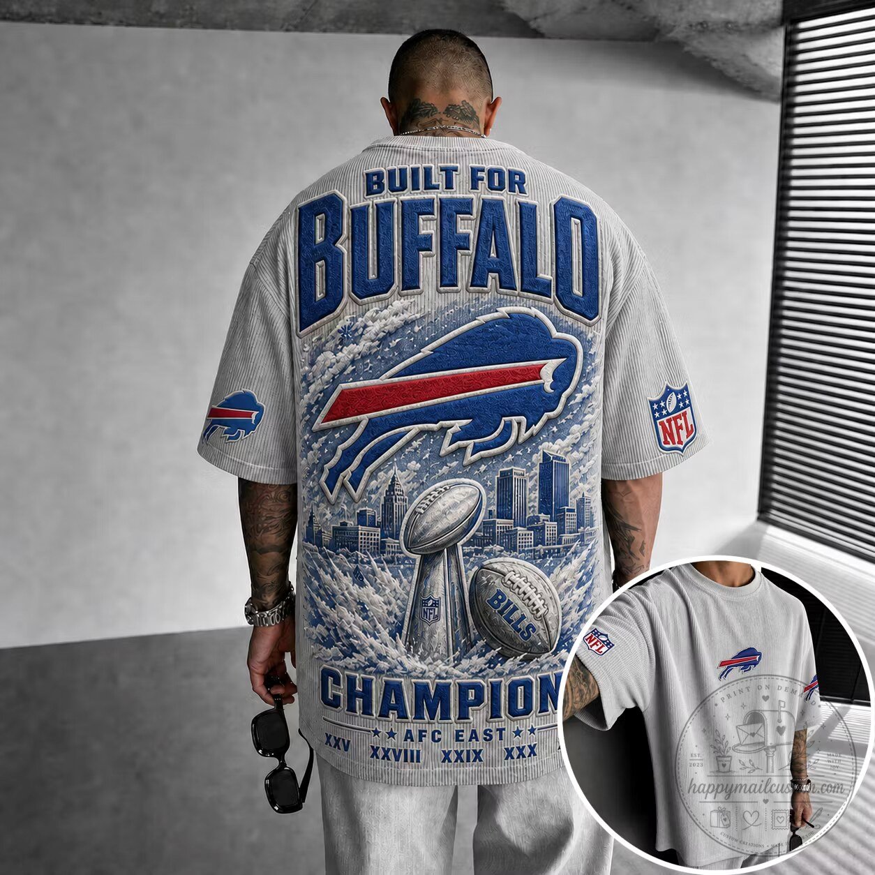 Buffalo Bills Built For Buffalo Champion NFL Football Team T-Shirt