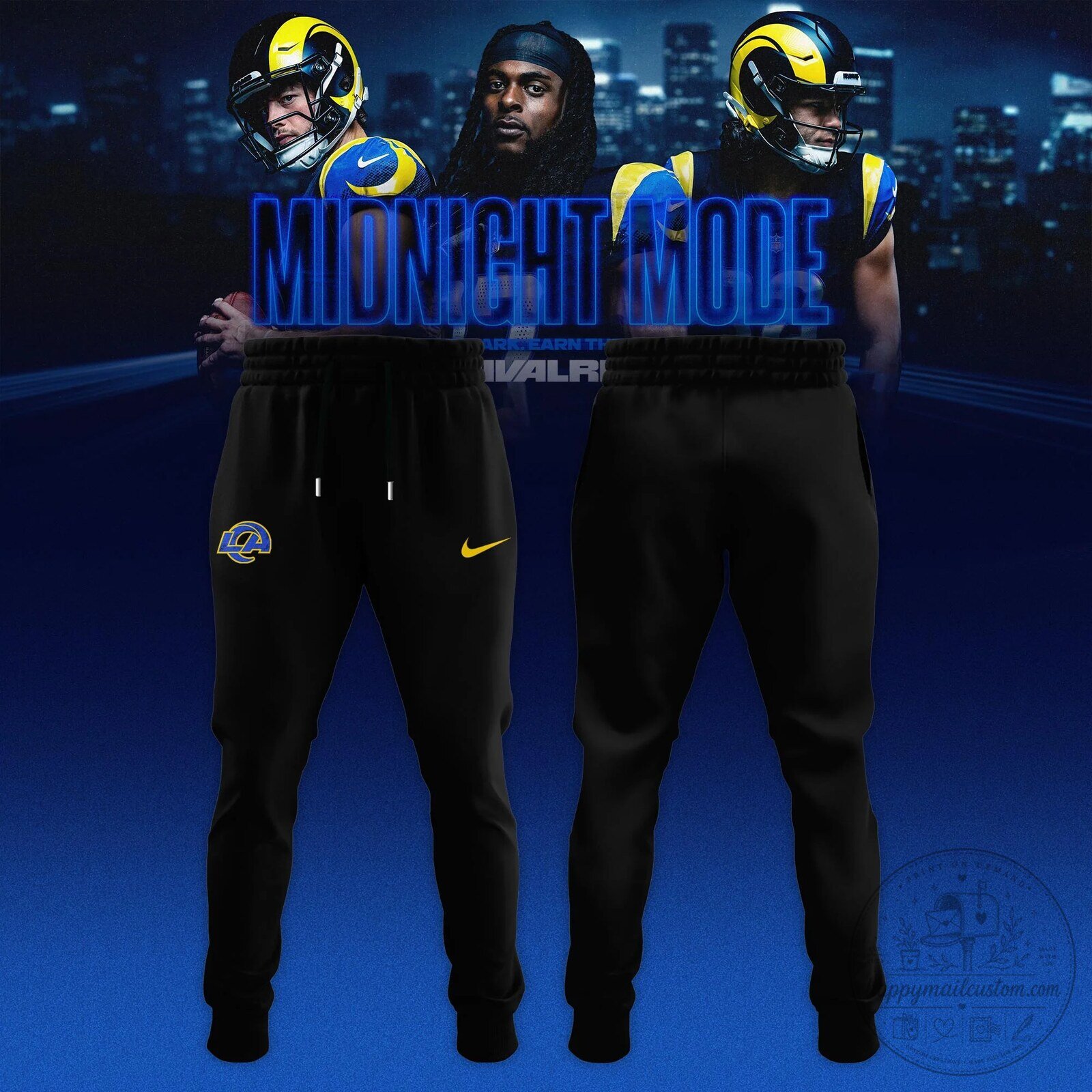 Los Angeles Rams Midnight Mode Work in the Dark Earn the Spotlight Bomber Jacket 8 Los Angeles Rams Midnight Mode Work in the Dark Earn the Spotlight Bomber Jacket