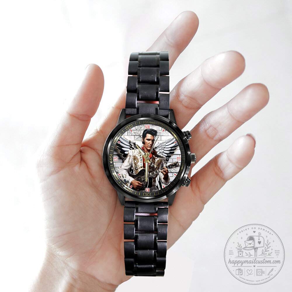 Elvis Presley Rock and Roll King of Music Stainless Steel Watch 10 Elvis Presley Rock and Roll King of Music Stainless Steel Watch