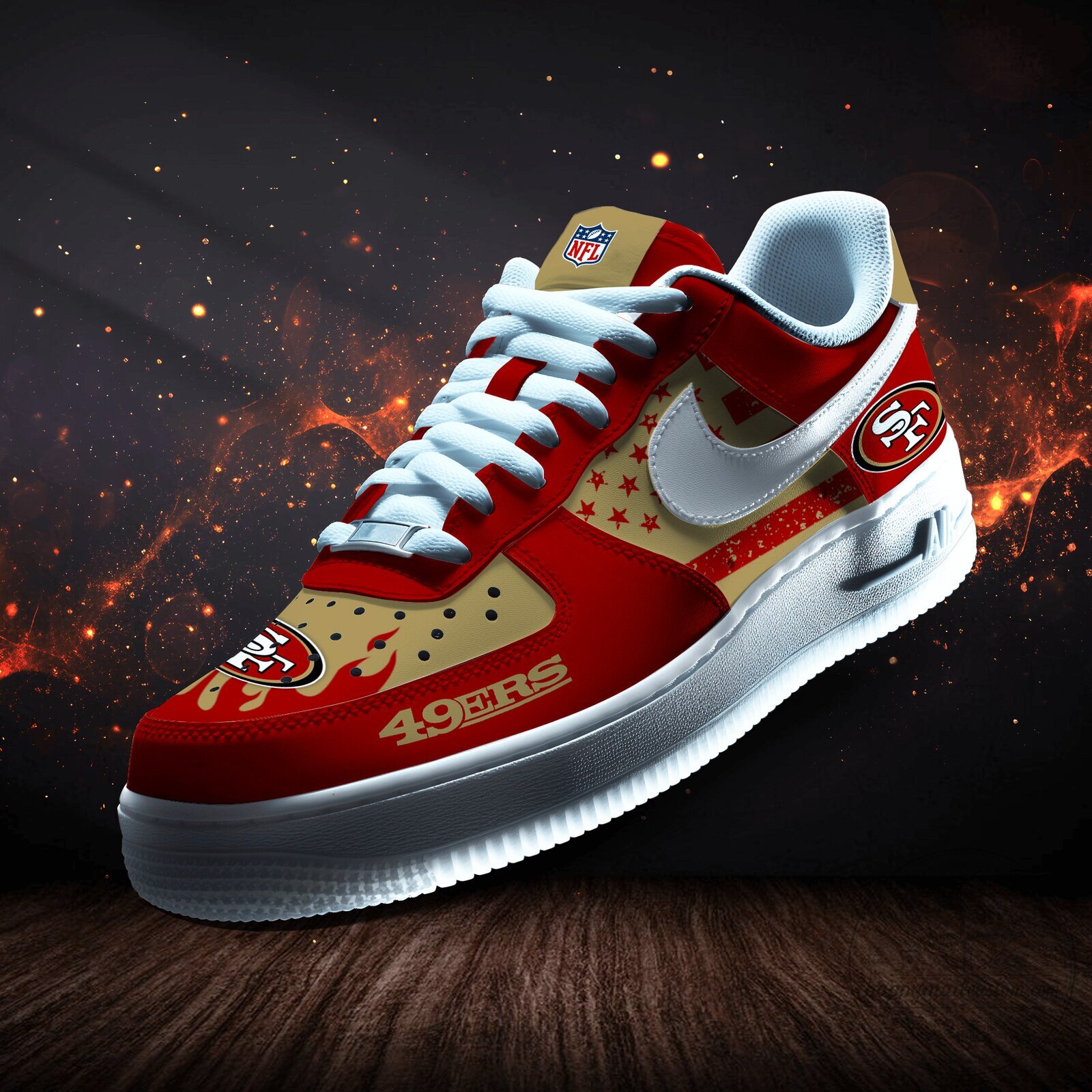 San Francisco 49ers NFL Team Logo Low Top Sneakers