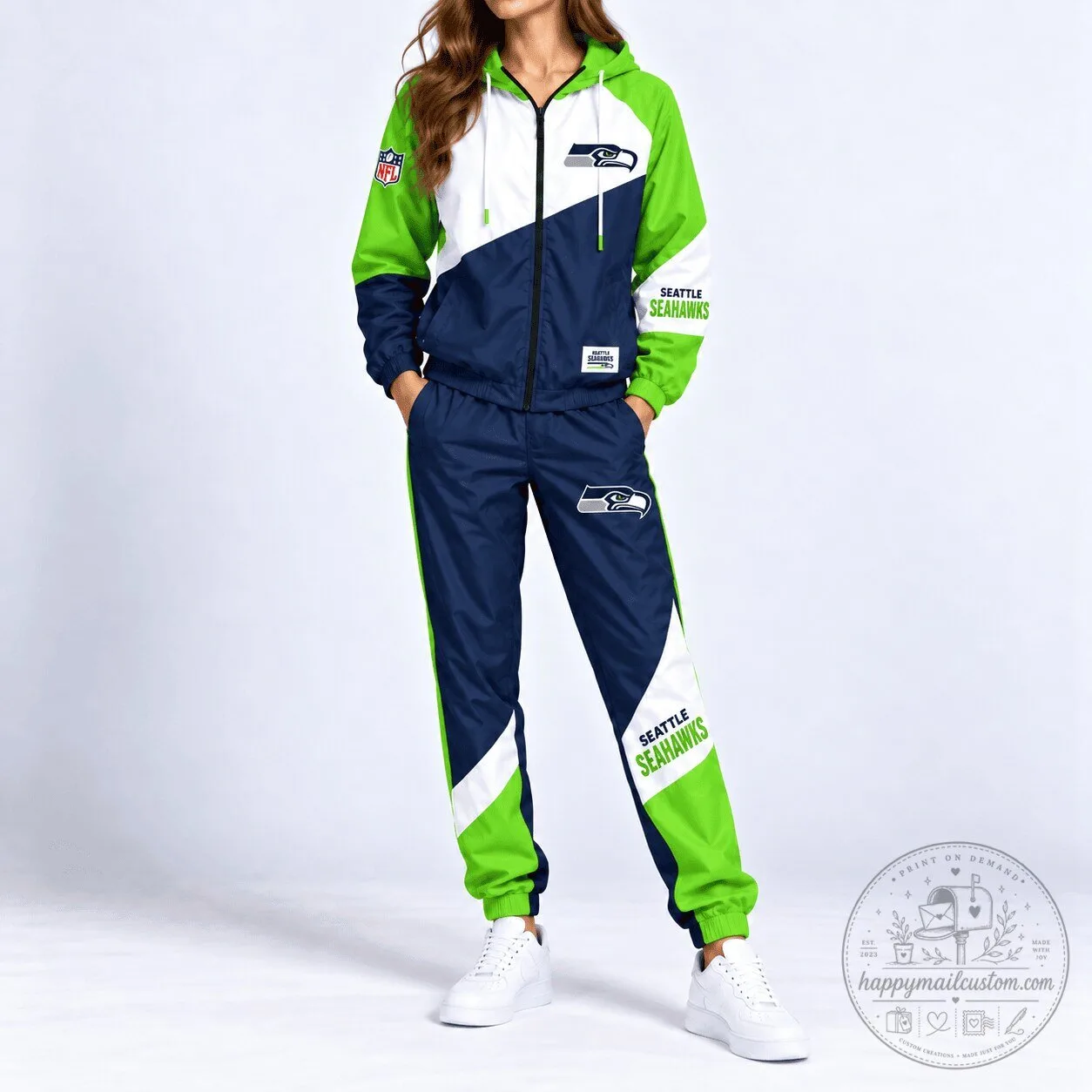 Seattle Seahawks National Football League Team Training Tracksuit Jacket and Pants