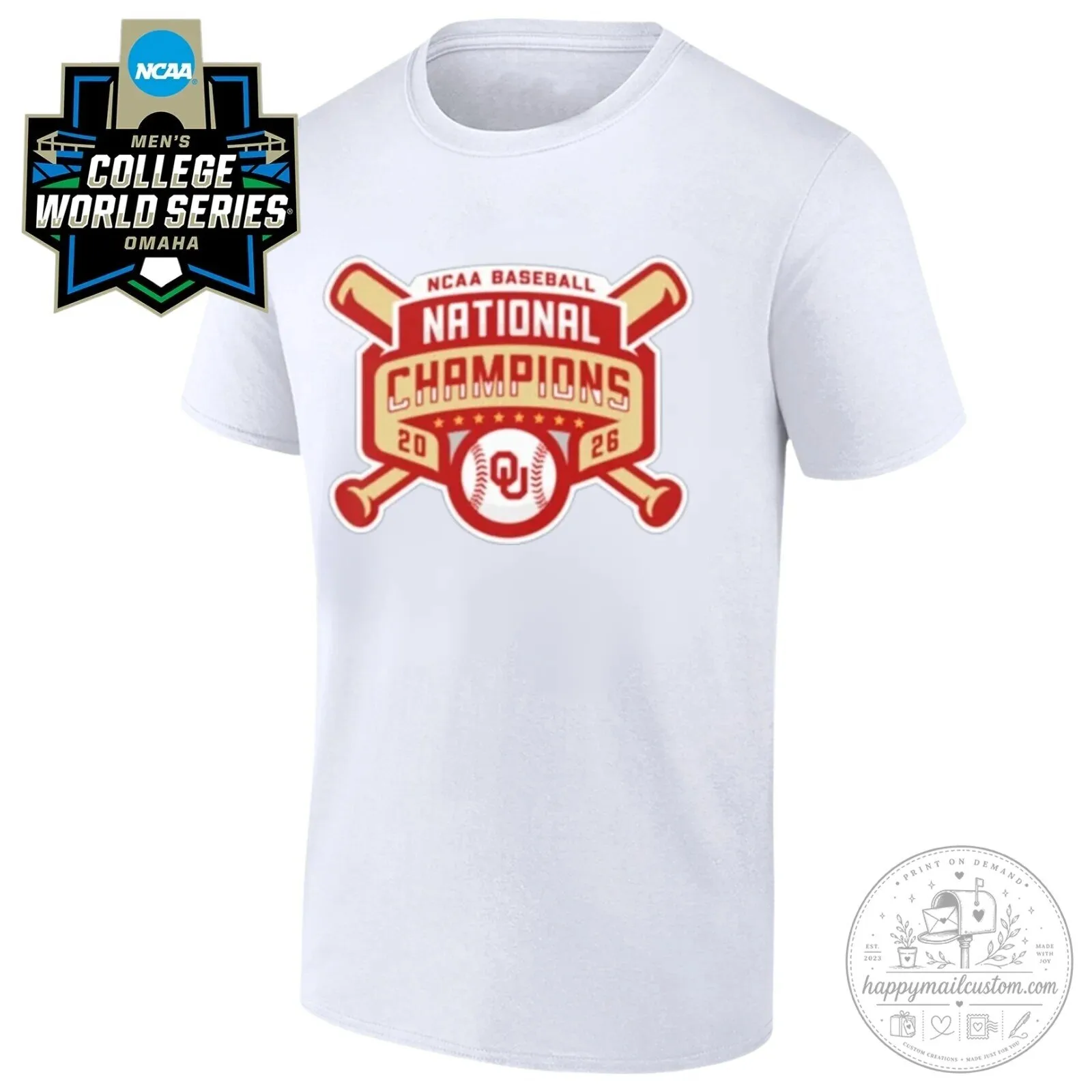 2026 NCAA Baseball National Champions Black Tee for Oklahoma Sooners Fans 10 2026 NCAA Baseball National Champions Black Tee for Oklahoma Sooners Fans