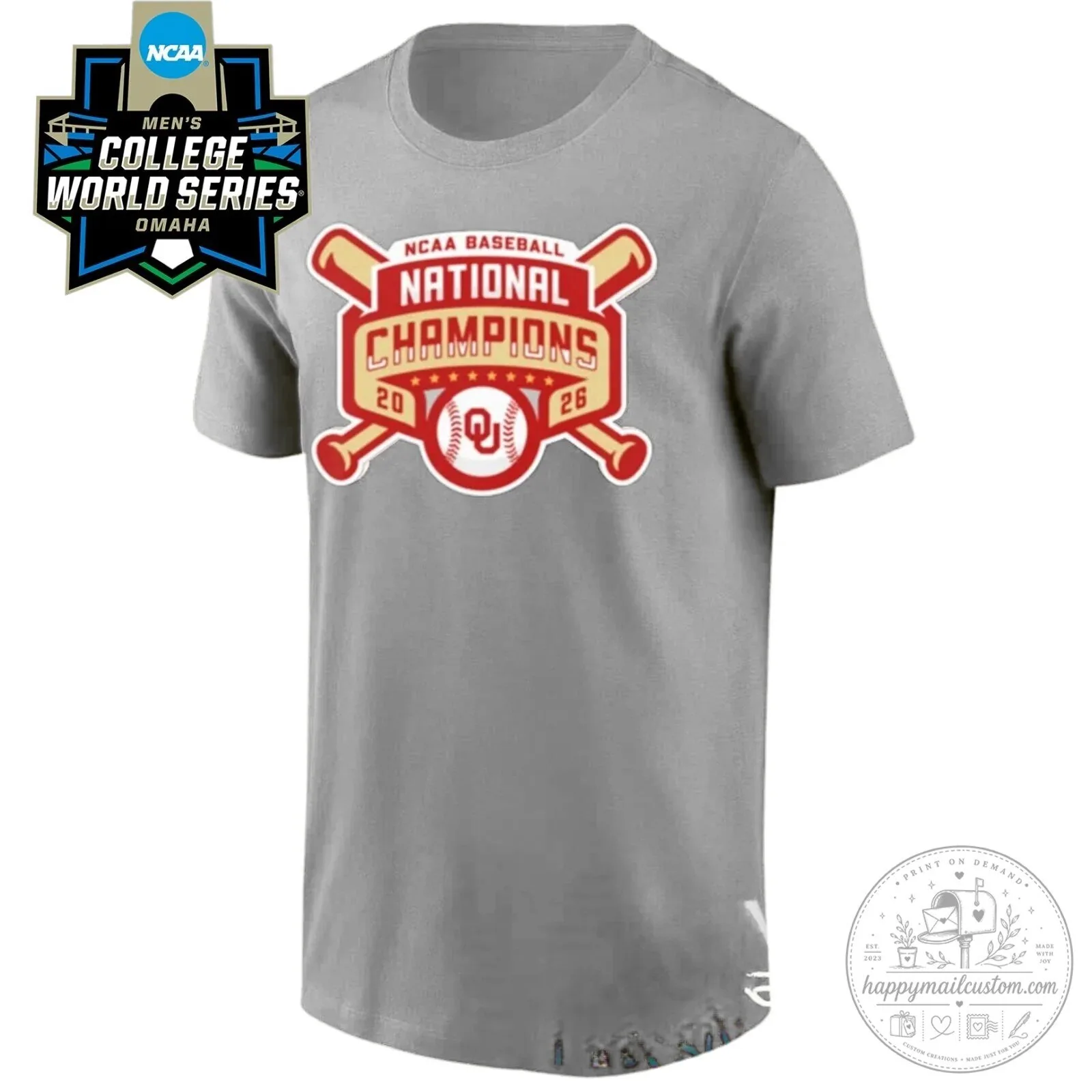 2026 NCAA Baseball National Champions Black Tee for Oklahoma Sooners Fans 11 2026 NCAA Baseball National Champions Black Tee for Oklahoma Sooners Fans
