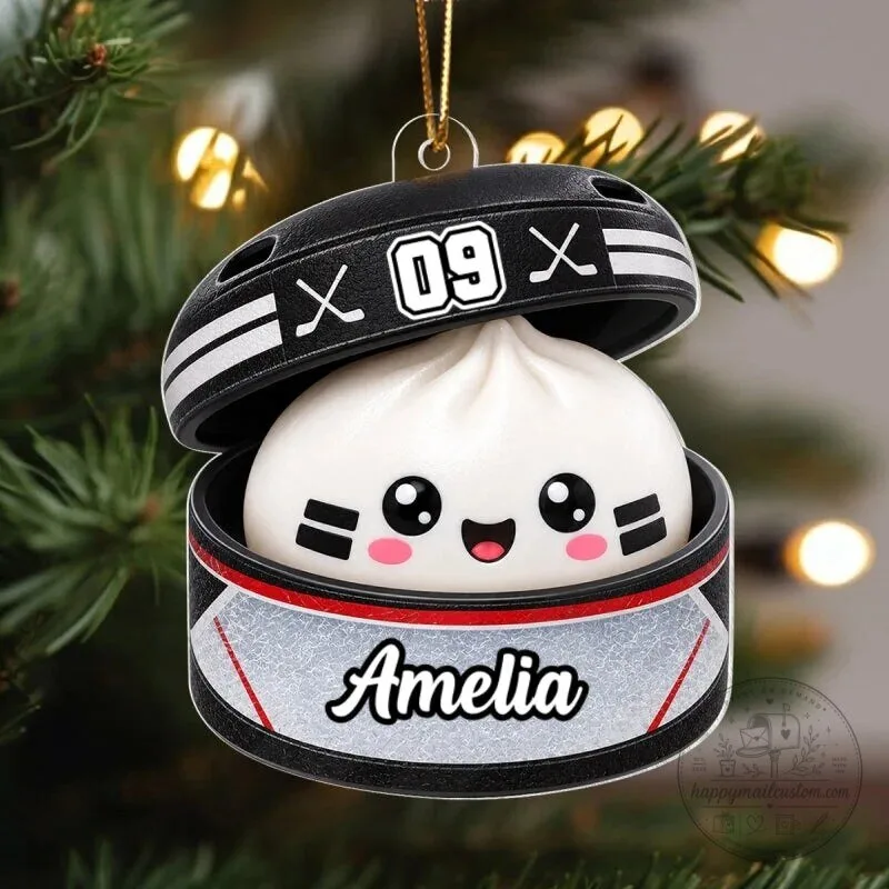 Personalized Hockey Dumpling Squishy Player Christmas Tree Ornament 18 Personalized Hockey Dumpling Squishy Player Christmas Tree Ornament