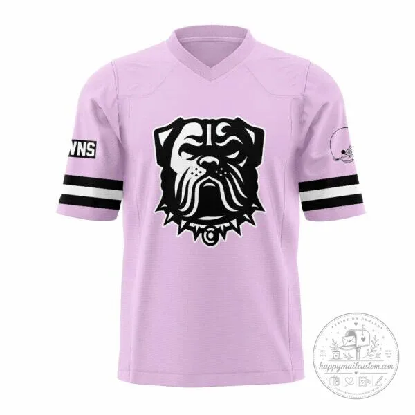 Machine Gun Kelly Cleveland Browns Pink Football Jersey 10 Machine Gun Kelly Cleveland Browns Pink Football Jersey