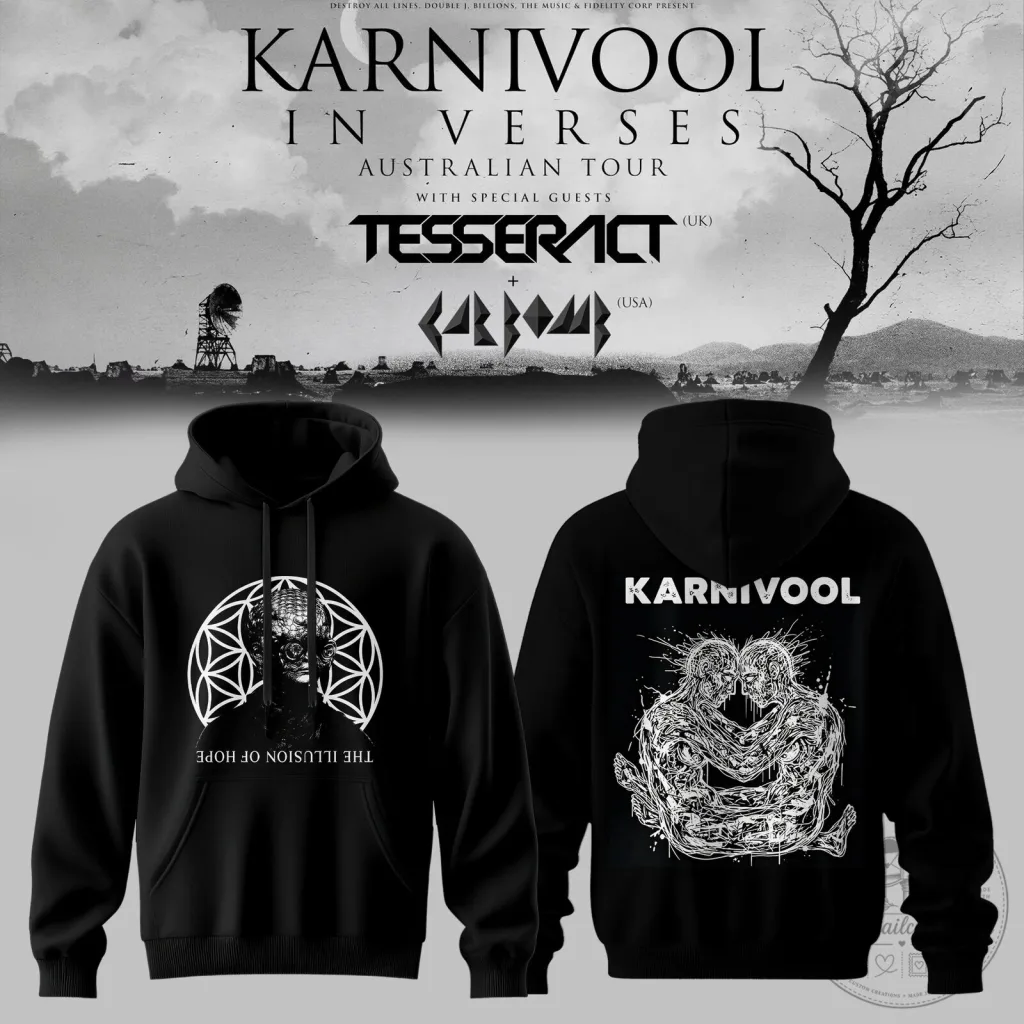 Karnivool In Verses Australian Tour Tesseract Band Music Hoodie Karnivool In Verses Australian Tour Tesseract Band Music Hoodie