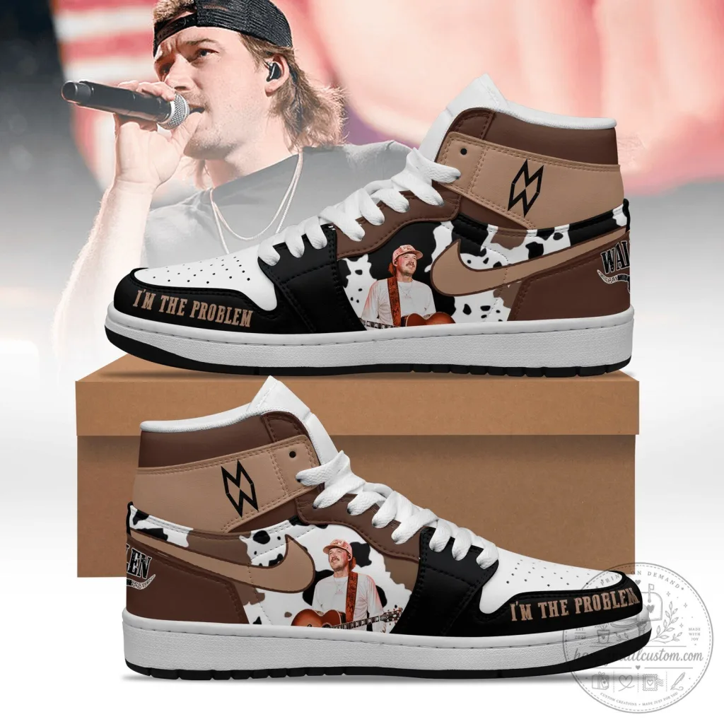 Morgan Wallen I'm The Problem Country Music Fan High Top Shoes Morgan Wallen I'm The Problem Country Music Fan High Top Shoes