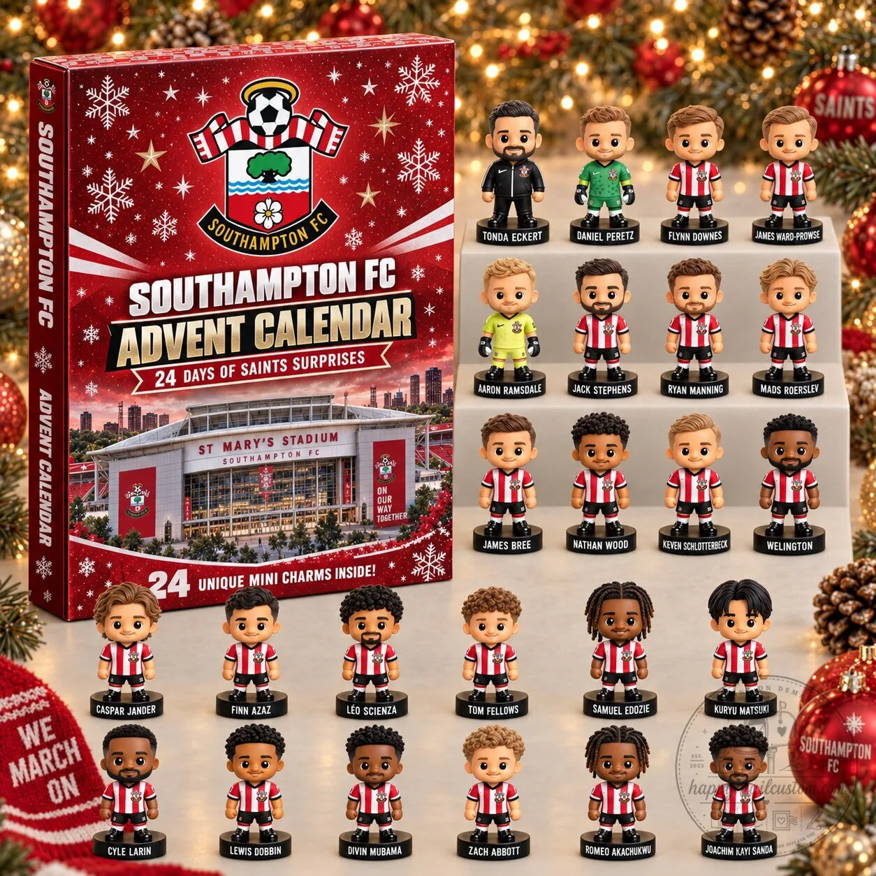 Southampton Football Club 24 Days of Saints Surprises Advent Calendar