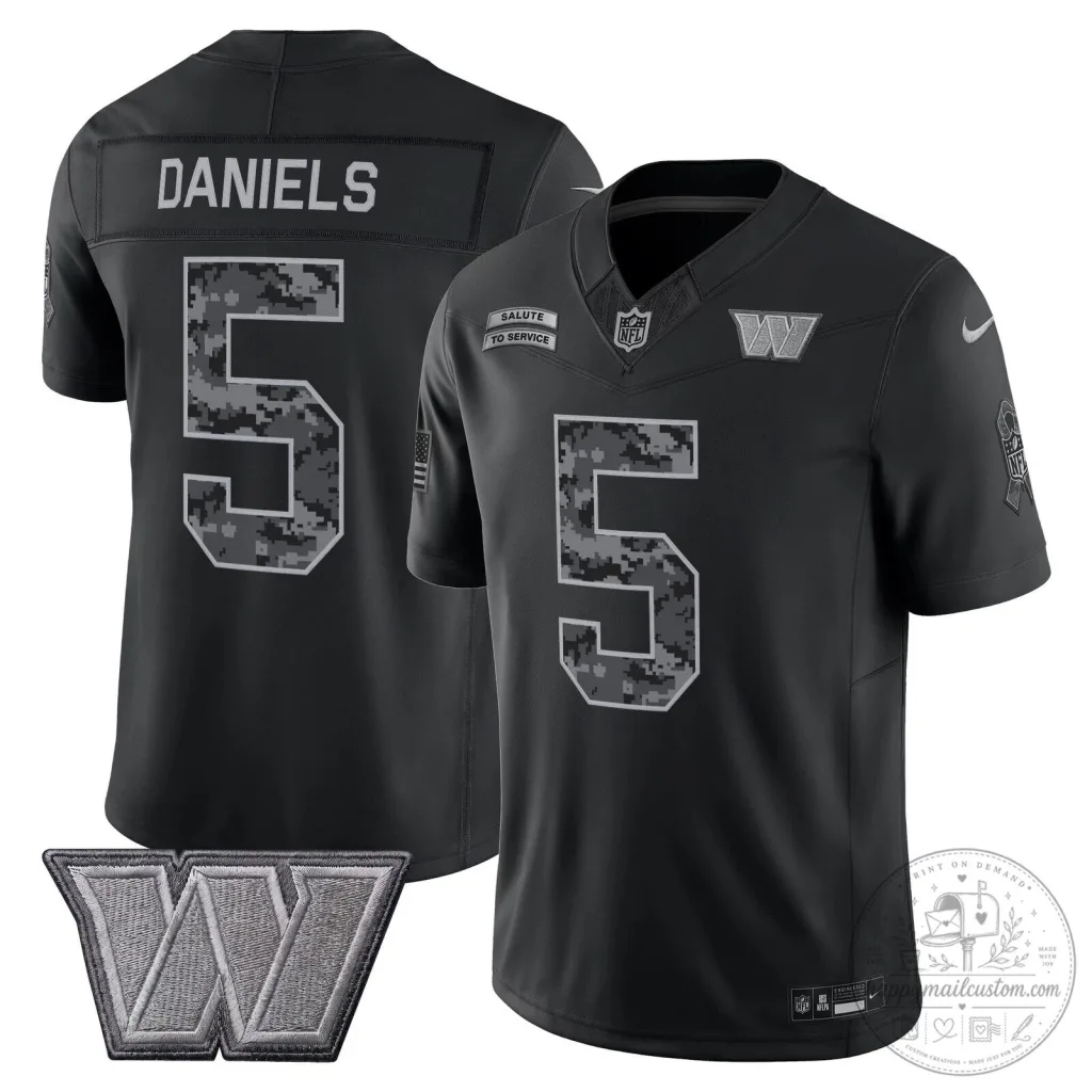 Washington Commanders Sam Howell Salute To Service Football Jersey Washington Commanders Sam Howell Salute To Service Football Jersey