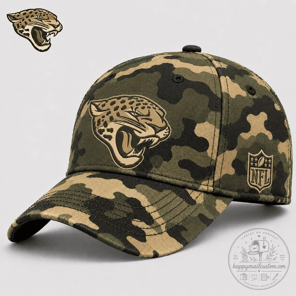 Jacksonville Jaguars National Football League Camouflage Baseball Cap Hat