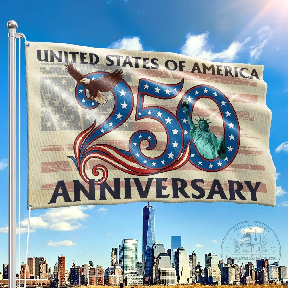 United States of America 250th Anniversary Flag