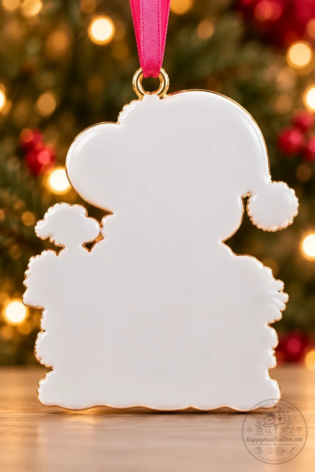 Snoopy Breast Cancer Awareness Christmas Tree Ornament - No One Fights Alone 10 Snoopy Breast Cancer Awareness Christmas Tree Ornament - No One Fights Alone