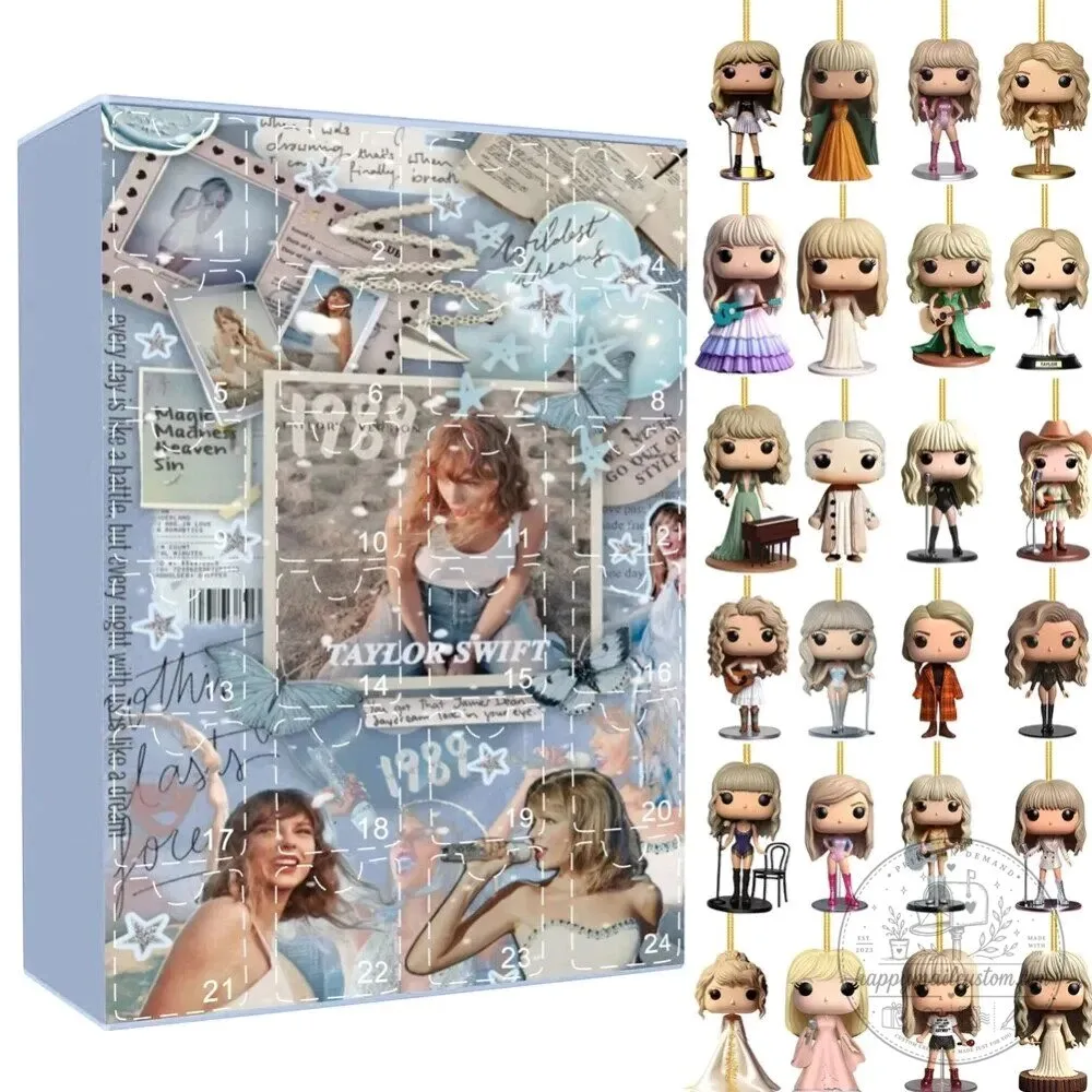 Taylor Swift Eras Tour Christmas Advent Calendar with 24 Collectible Figurines 2D 12 Taylor Swift Eras Tour Christmas Advent Calendar with 24 Collectible Figurines