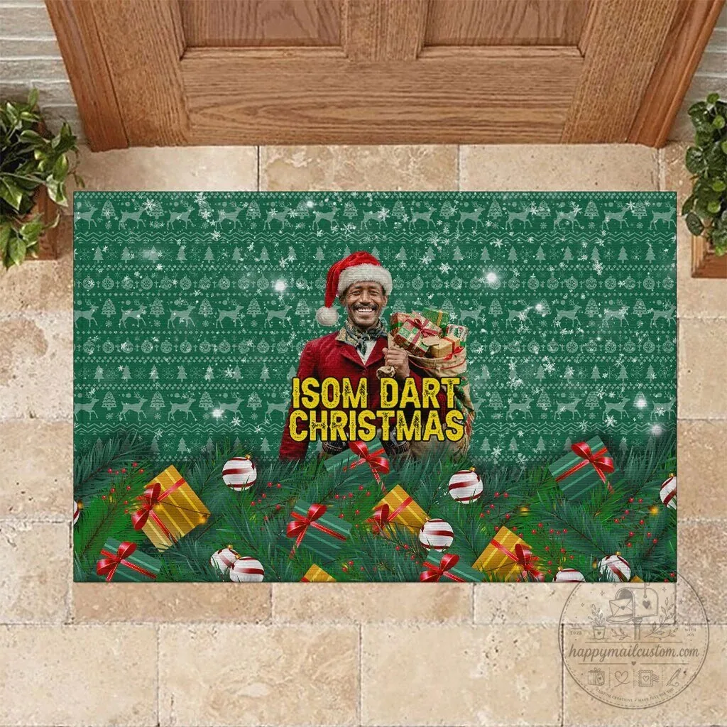 Isom Dart Christmas Holiday Black Cowboy Western Reindeer Doormat 8 Isom Dart Christmas Holiday Black Cowboy Western Reindeer Doormat