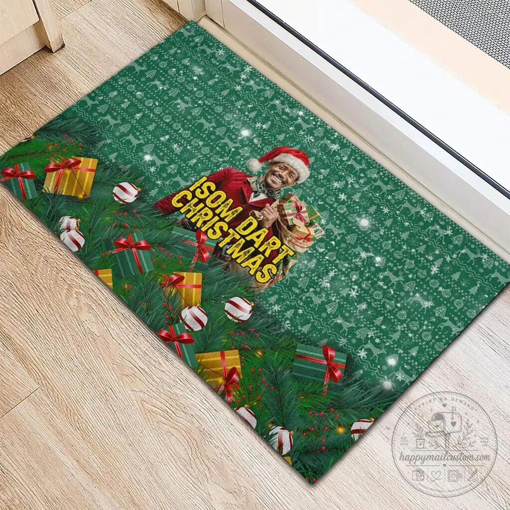 Isom Dart Christmas Holiday Black Cowboy Western Reindeer Doormat 10 Isom Dart Christmas Holiday Black Cowboy Western Reindeer Doormat
