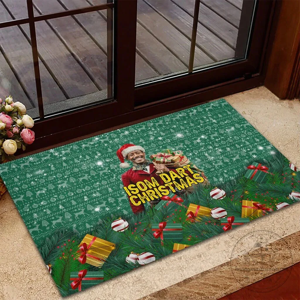 Isom Dart Christmas Holiday Black Cowboy Western Reindeer Doormat 11 Isom Dart Christmas Holiday Black Cowboy Western Reindeer Doormat