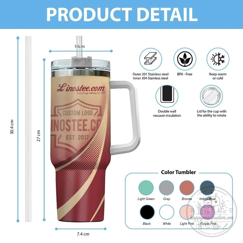 Mopar Logo Blue Gradient Custom Name Stainless Steel 40oz Tumbler with Handle 9 Mopar Logo Blue Gradient Custom Name Stainless Steel 40oz Tumbler with Handle