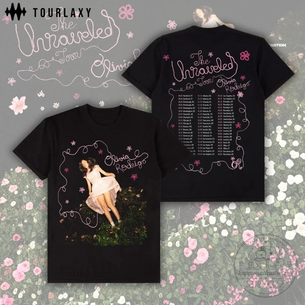 Black T-Shirt from Olivia Rodrigo's The Unraveled Tour