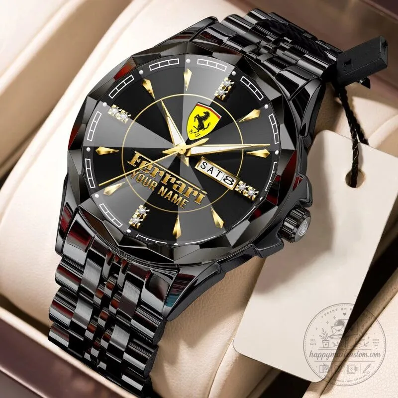 Ferrari Custom Name Elegant Design Stainless Steel Watch for Men 20 Ferrari Custom Name Elegant Design Stainless Steel Watch for Men