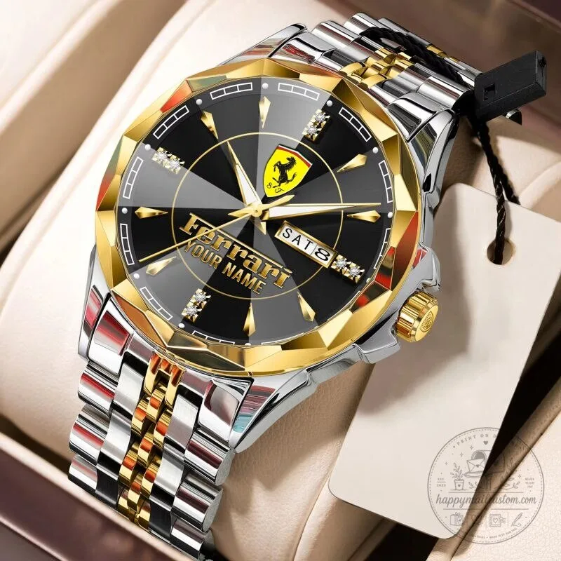 Ferrari Custom Name Elegant Design Stainless Steel Watch for Men 23 Ferrari Custom Name Elegant Design Stainless Steel Watch for Men