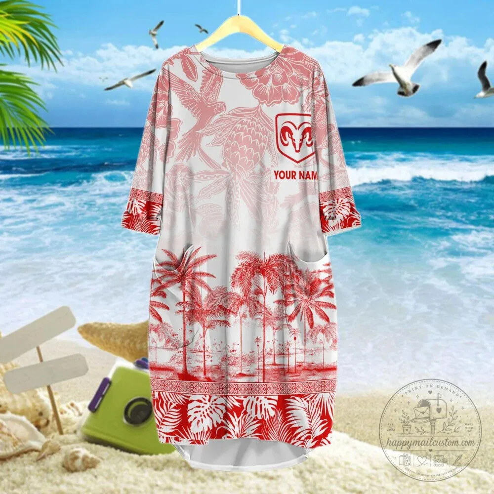 Dodge Ram Logo Custom Name Tropical Palm Trees Hawaiian Shirt 17 Dodge Ram Logo Custom Name Tropical Palm Trees Hawaiian Shirt