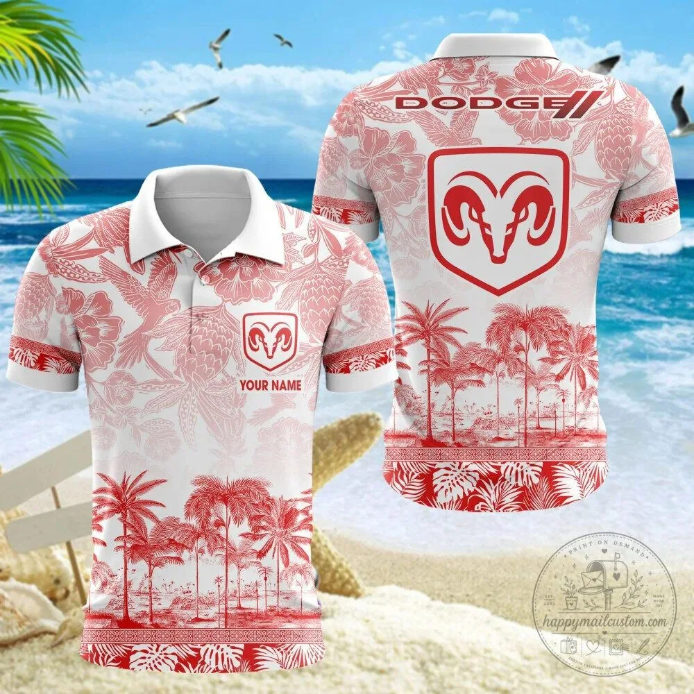 Dodge Ram Logo Custom Name Tropical Palm Trees Hawaiian Shirt 20 Dodge Ram Logo Custom Name Tropical Palm Trees Hawaiian Shirt