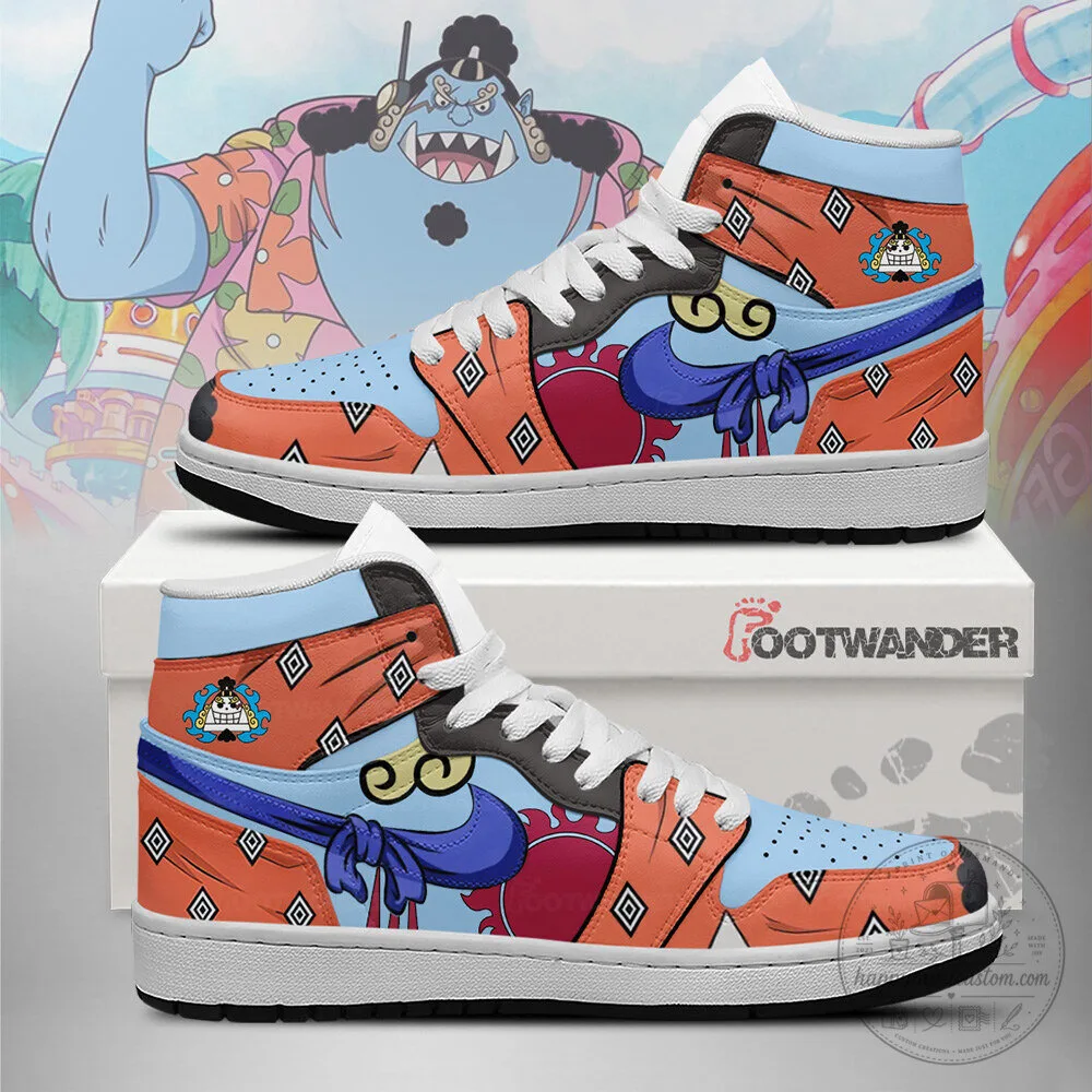 Jinbei One Piece Anime Manga Character High-Top Sneakers