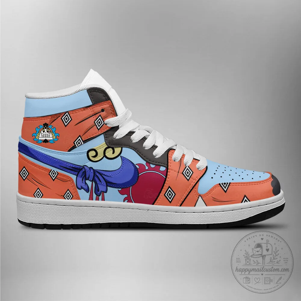 Jinbei One Piece Anime Manga Character High-Top Sneakers 8 Jinbei One Piece Anime Manga Character High-Top Sneakers