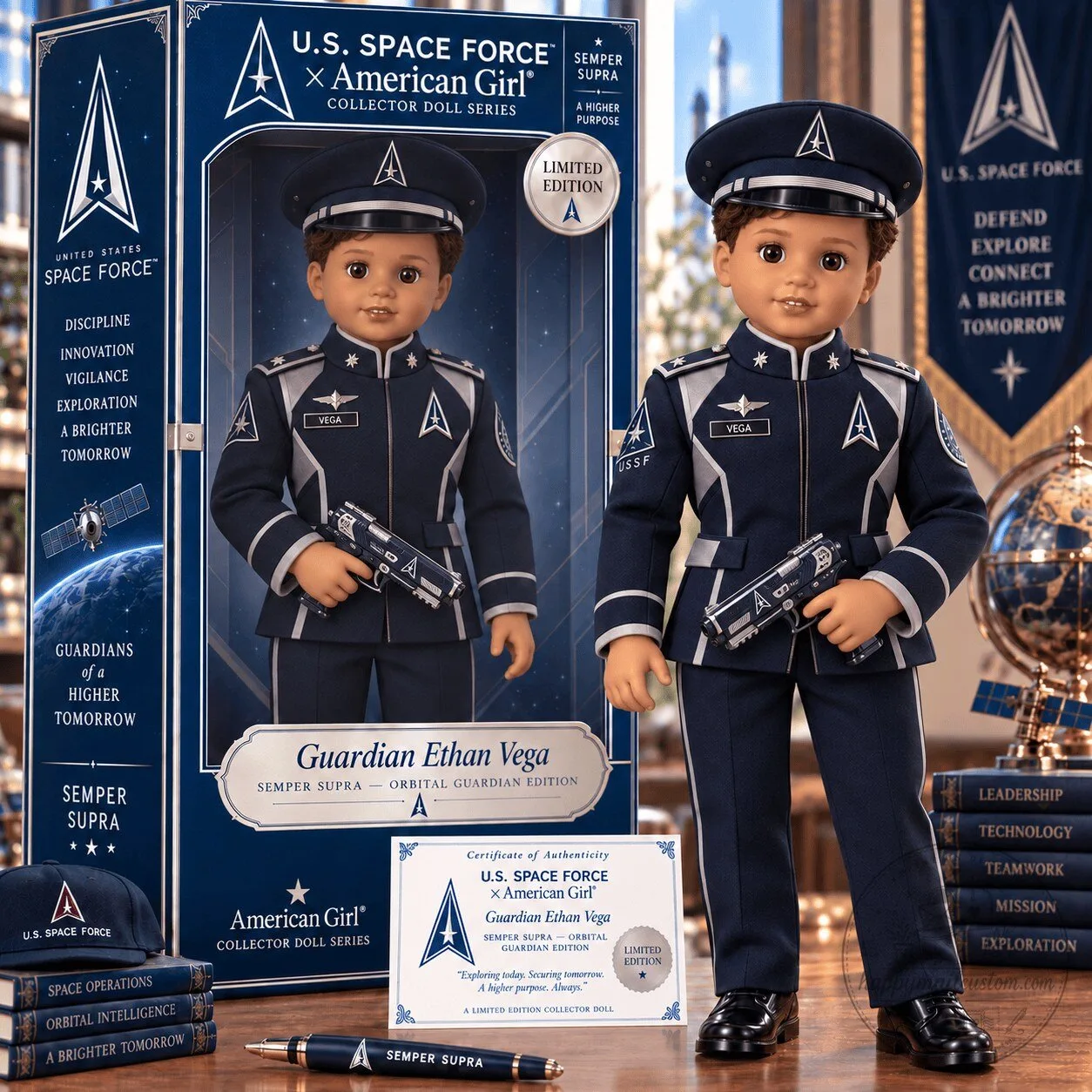 United States Space Force American Girl Guardian Ethan Vega Collector Doll
