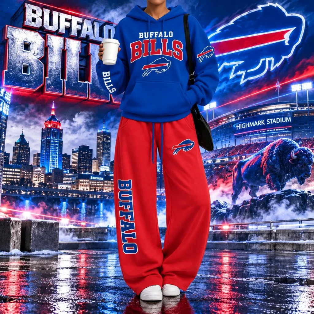 Buffalo Bills National Football League Team Logo Blue Hoodie Buffalo Bills National Football League Team Logo Blue Hoodie