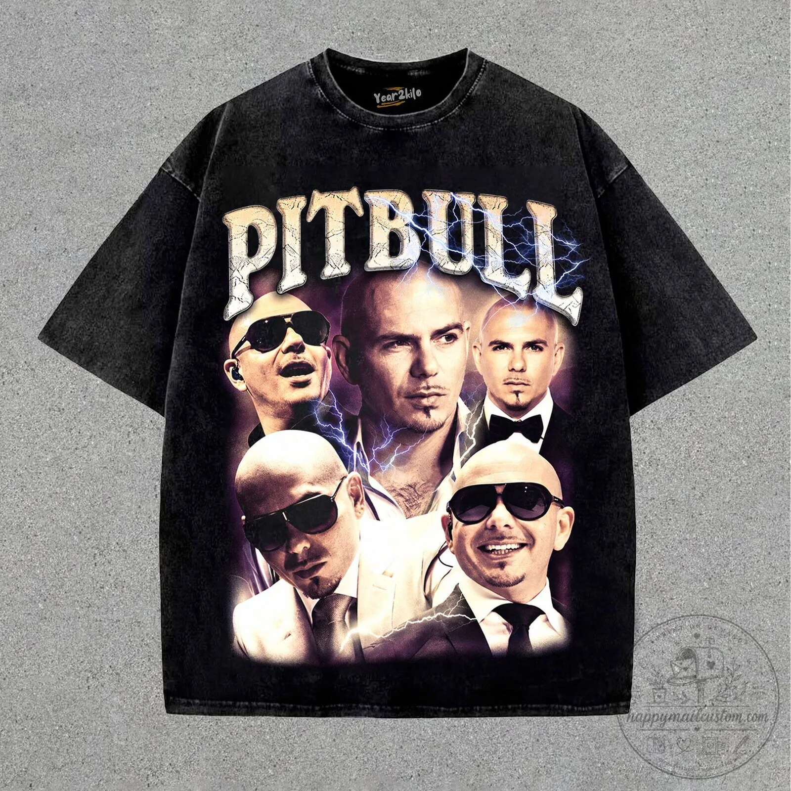 Pitbull Vintage Collage Graphic T-Shirt 12 Pitbull Vintage Collage Graphic T-Shirt