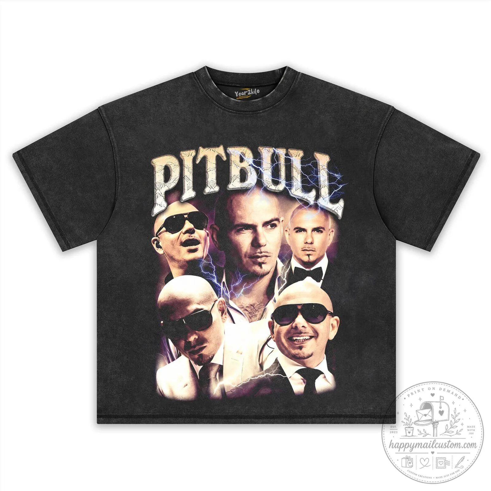 Pitbull Vintage Collage Graphic T-Shirt 14 Pitbull Vintage Collage Graphic T-Shirt