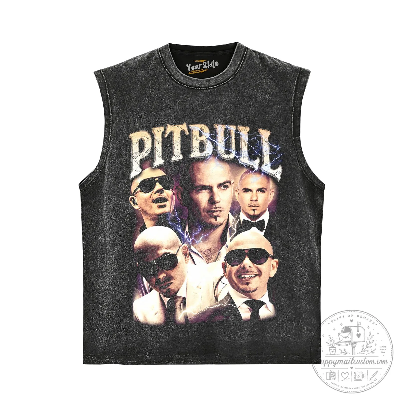 Pitbull Vintage Collage Graphic T-Shirt 15 Pitbull Vintage Collage Graphic T-Shirt