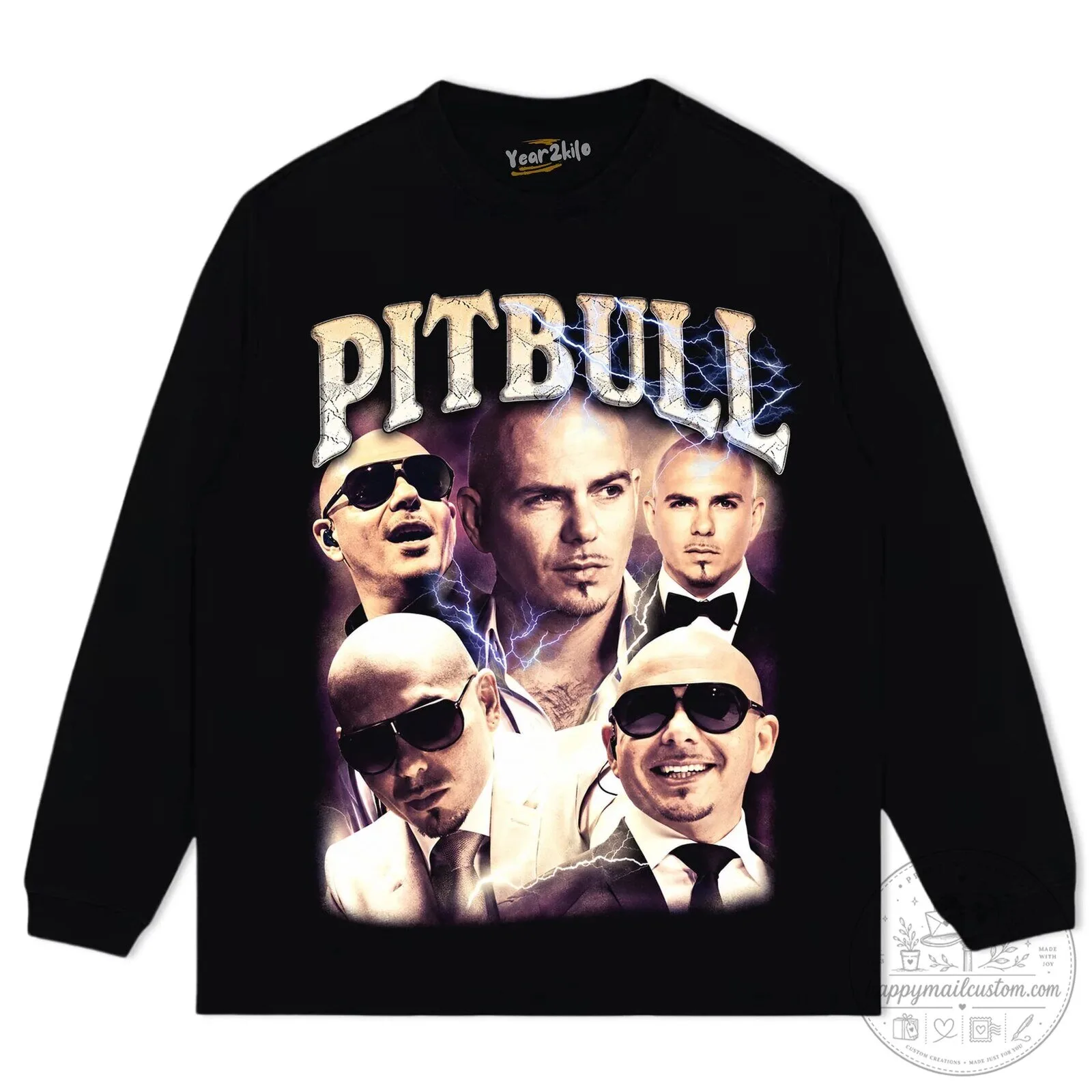Pitbull Vintage Collage Graphic T-Shirt 17 Pitbull Vintage Collage Graphic T-Shirt