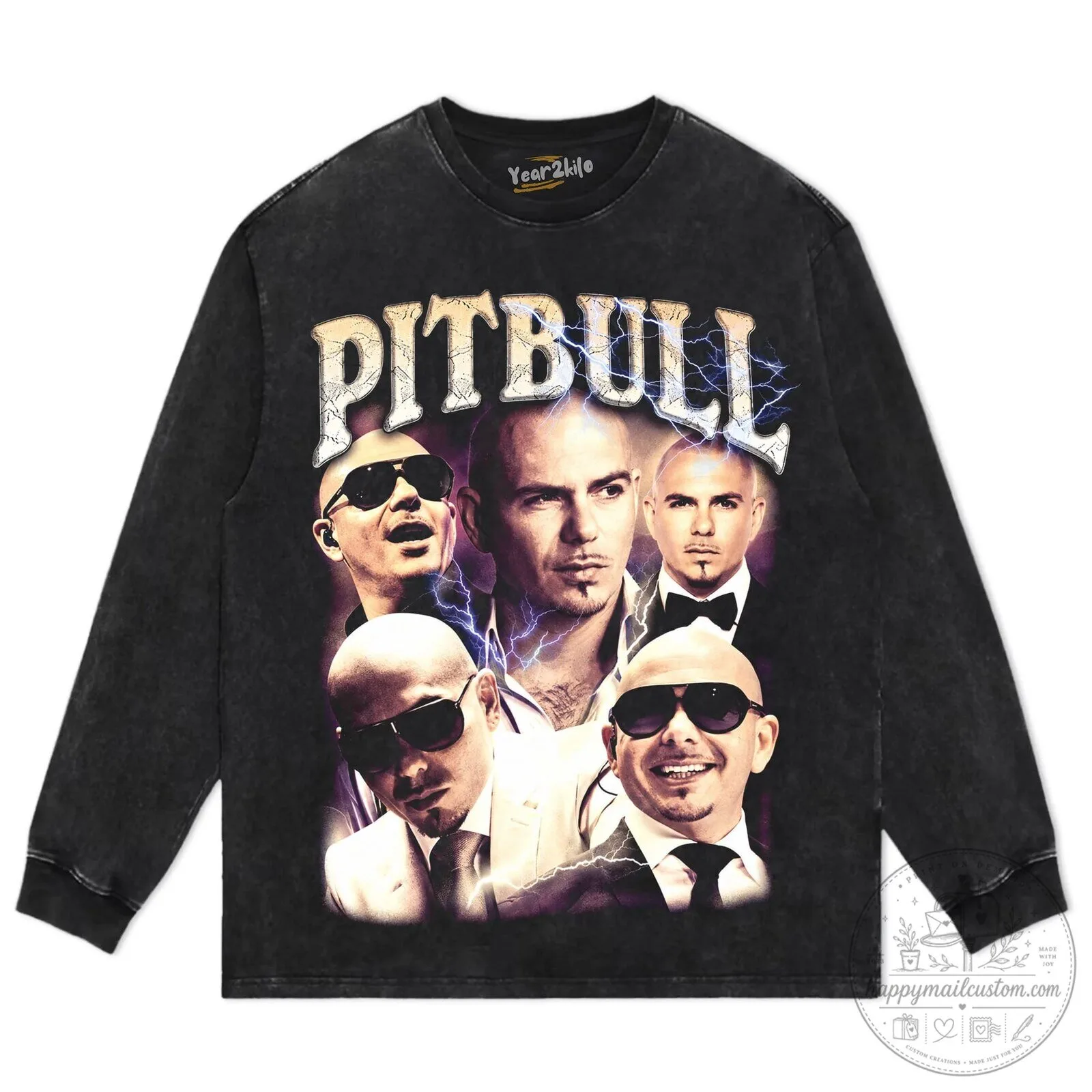 Pitbull Vintage Collage Graphic T-Shirt 18 Pitbull Vintage Collage Graphic T-Shirt