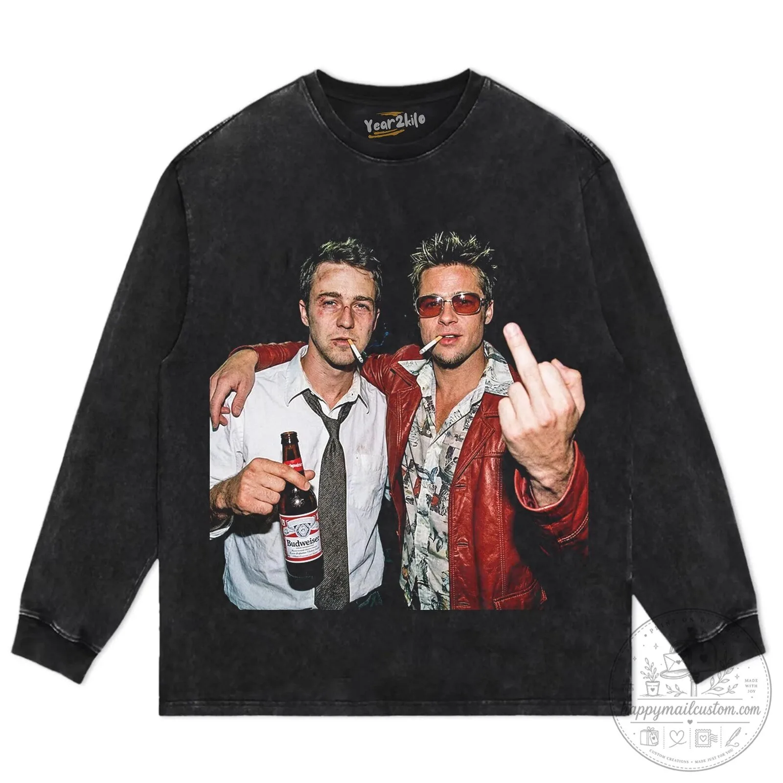 Fight Club Tyler Durden and Narrator Movie Scene Black T-Shirt 18 Fight Club Tyler Durden and Narrator Movie Scene Black T-Shirt