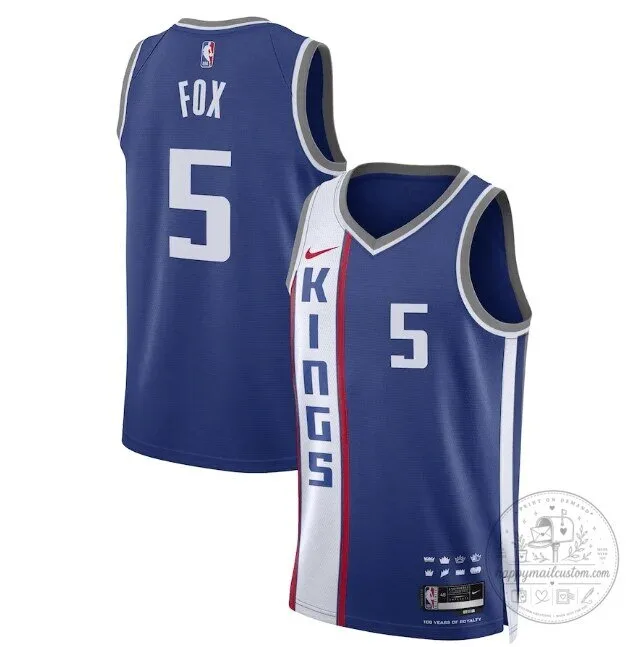 Sacramento Kings De'Aaron Fox City Edition Basketball Jersey