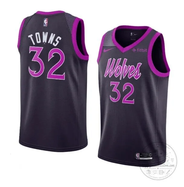 Karl-Anthony Towns Minnesota Timberwolves City Edition Basketball Jersey