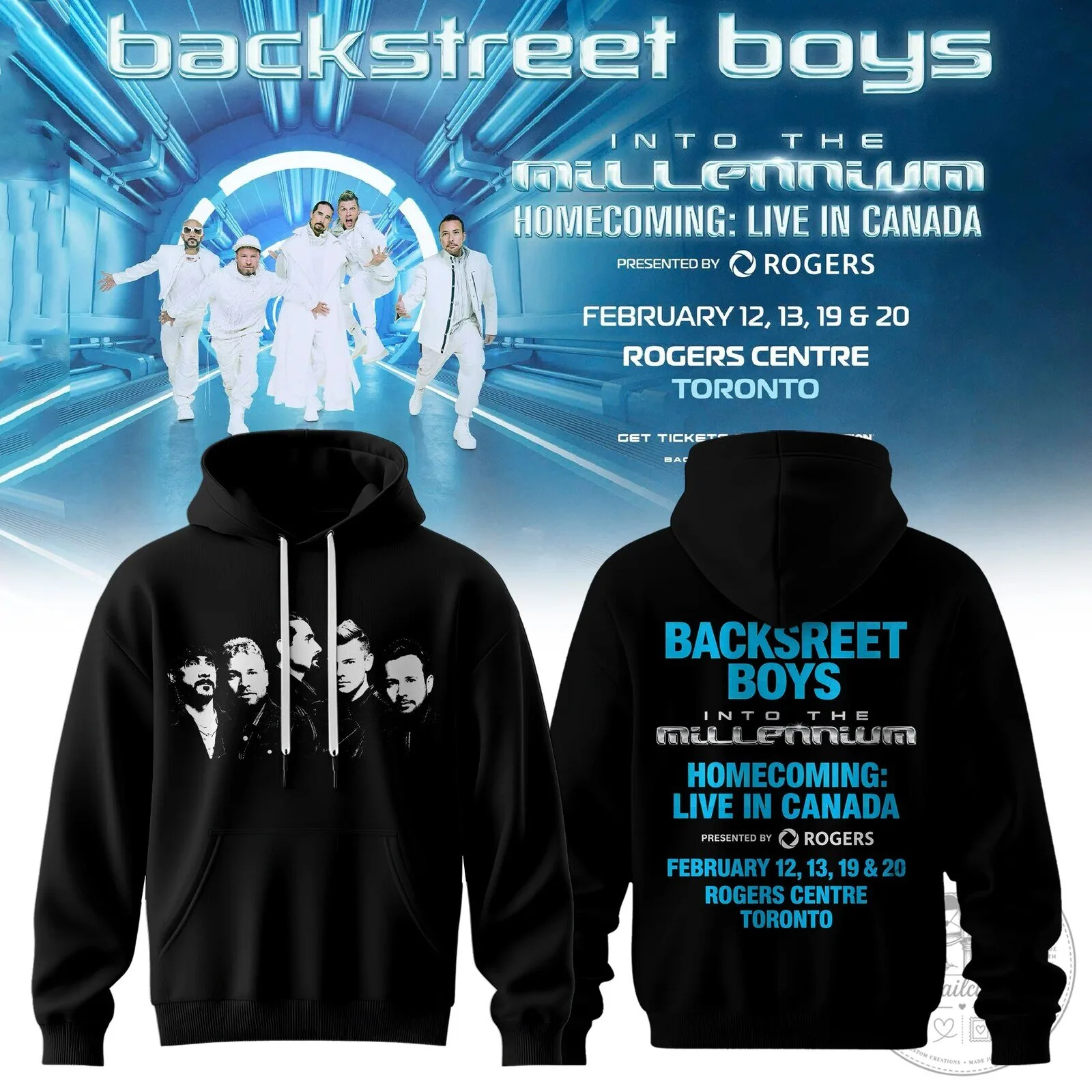 Homecoming Concert Hoodie Featuring Backstreet Boys: Into The Millennium Live in Canada