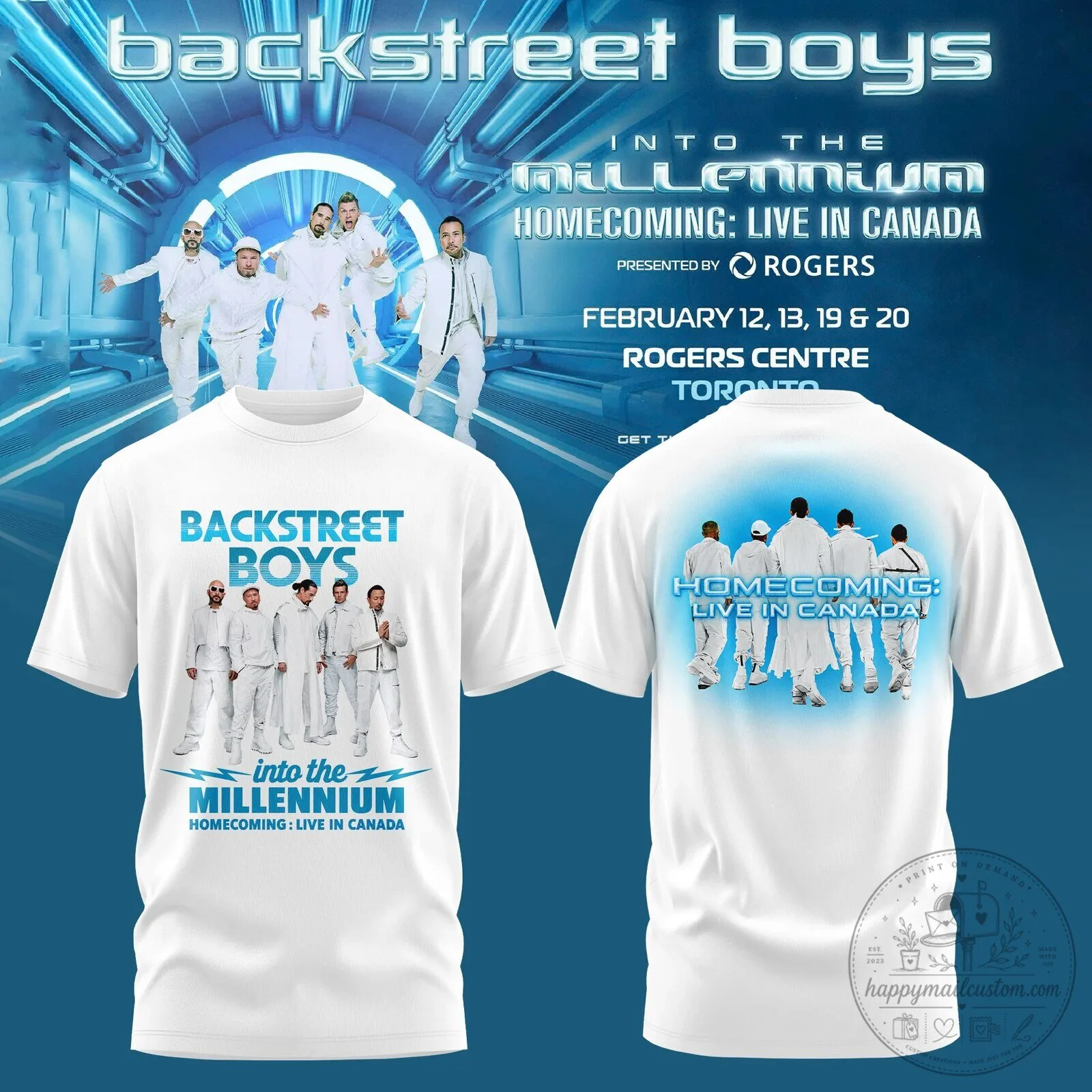 Homecoming Live Concert T-Shirt from Backstreet Boys: Into The Millennium in Canada