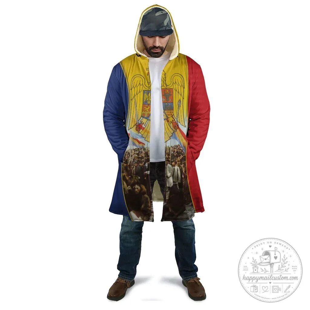 Romania Great Union Day Alba Iulia Great National Assembly Cloak with Hood 8 Romania Great Union Day Alba Iulia Great National Assembly Cloak with Hood