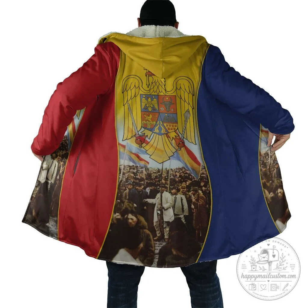 Romania Great Union Day Alba Iulia Great National Assembly Cloak with Hood 9 Romania Great Union Day Alba Iulia Great National Assembly Cloak with Hood
