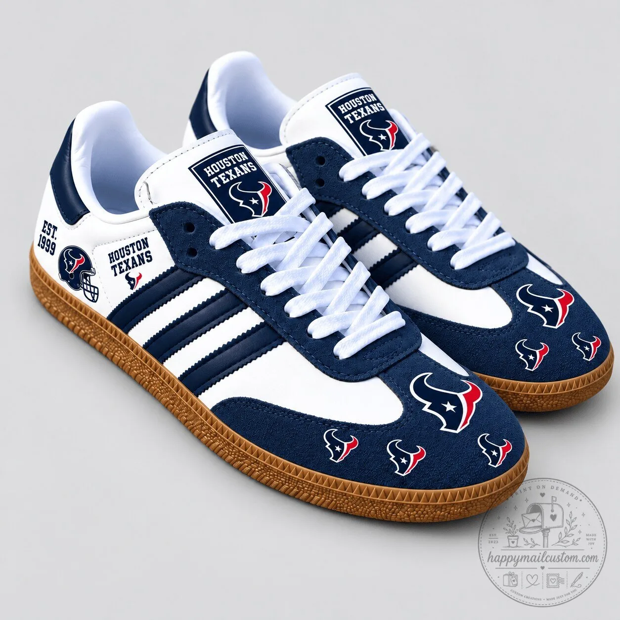 Houston Texans NFL Team Spirit Heritage Samba Style Shoes 2 Houston Texans NFL Team Spirit Heritage Samba Style Shoes