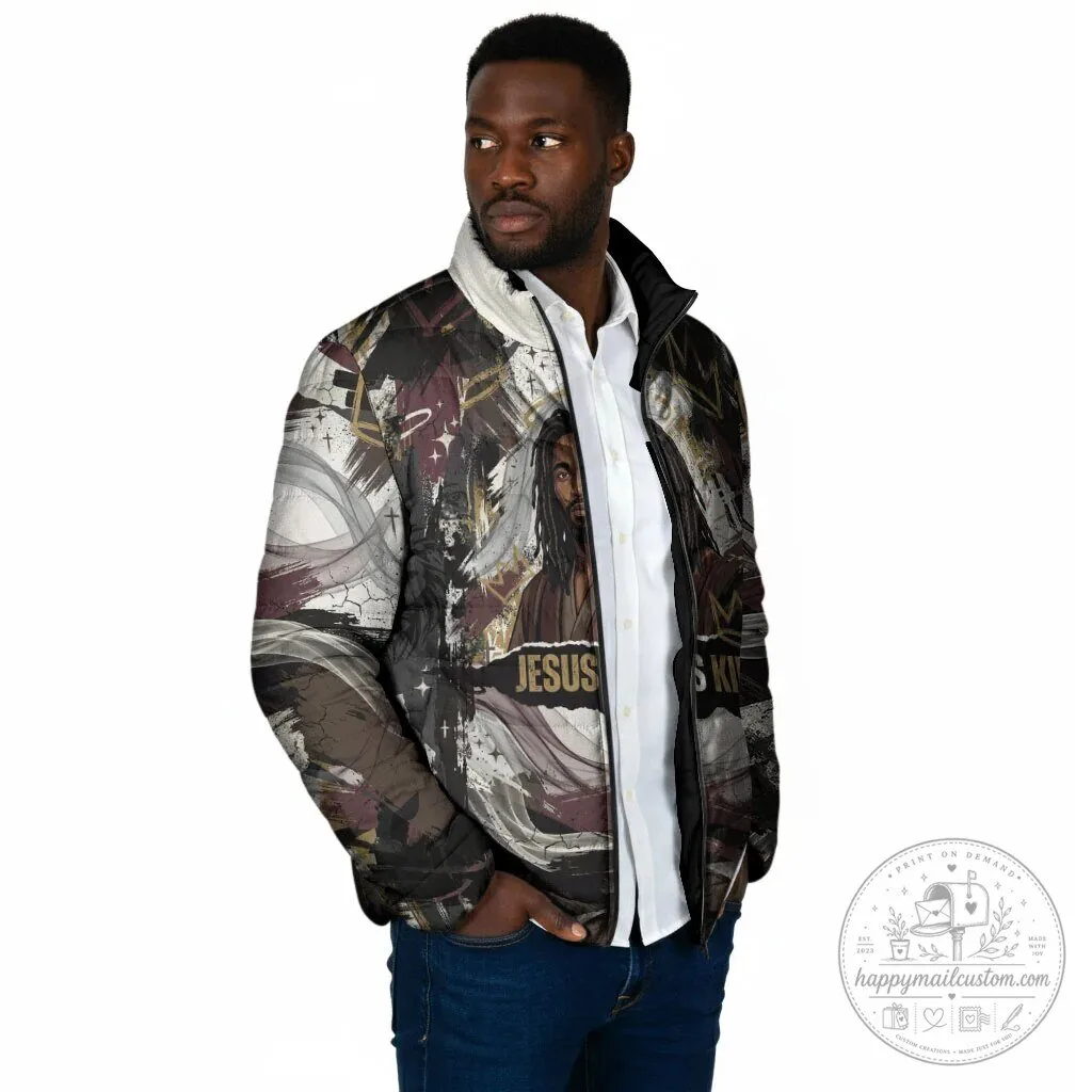 Jesus Is King Lion of Judah Christian Faith Padded Winter Jacket 12 Jesus Is King Lion of Judah Christian Faith Padded Winter Jacket